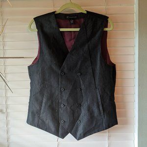 INC Grey Double Breasted Waistcoat. Size medium.